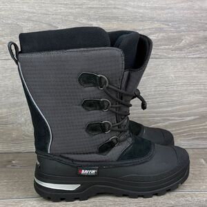 Baffin Polar Proven Big Boy Sz 7 Canadian Jr Black Gray Warm Waterproof Boots